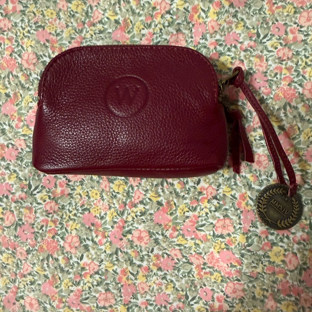 Women's Burgundy Leather Wallet - Picture 5 of 14